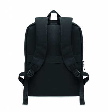 Logo trade promotional items picture of: Slim 15 inch laptop backpack made of 600D RPET polyester with a 210D lining and customizable printing